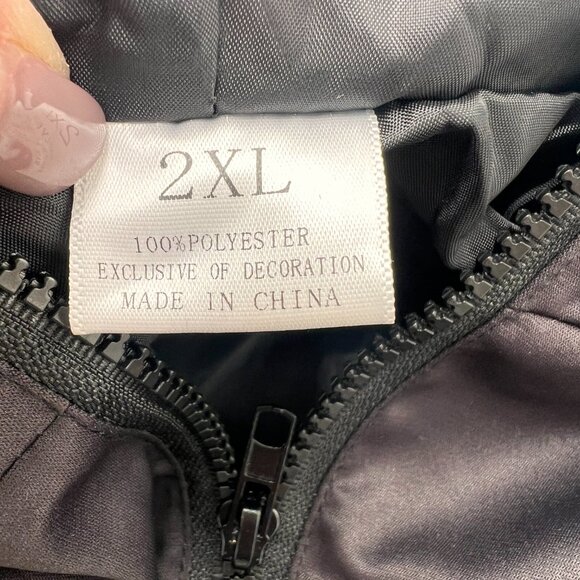 Girls Black Leopard Wind Breaker | Size 2X / Girls 7/8 - Picture 6 of 7